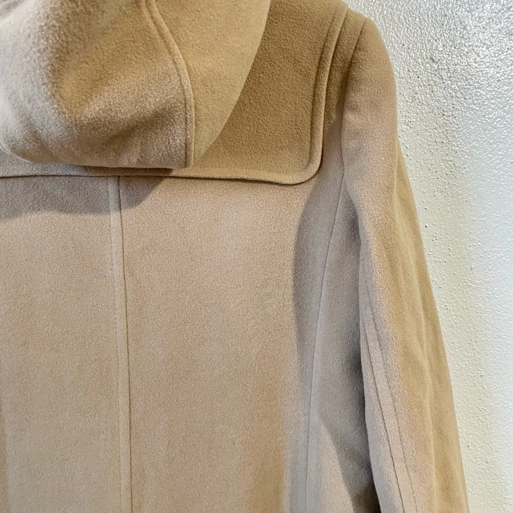 VTG Lauren Ralph Lauren Wool Cashmere Toggle Duffle Coat Womens Sz 12 Hooded Lng - Picture 15 of 16